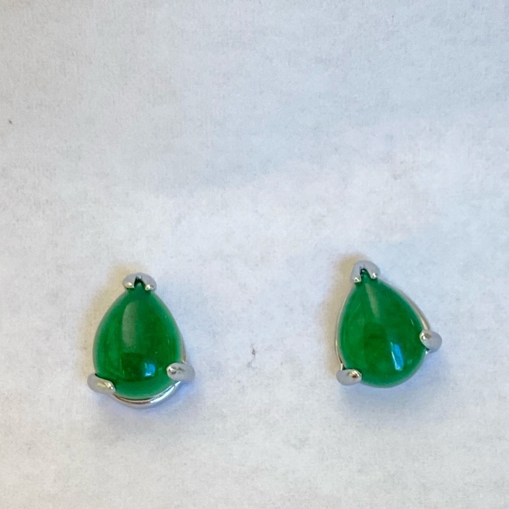 Jade earrings small earrings luck Jade earrings